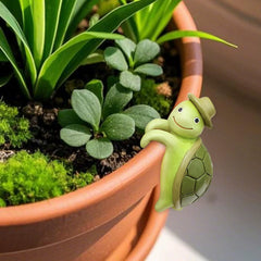 Creative Turtle Resin Flowerpot Pendant – Decorative Ornament for Garden, Office, and Desktop