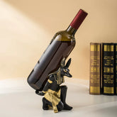 Anubis-Style Resin Wine Rack – Decorative Red Wine Bottle Holder for Home and Wine Cabinet