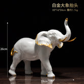 Mother and Child Elephant Resin Ornament – Home, Office & Desk Decoration