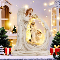 Christmas Resin Holy Family Ornament – Holiday Decoration for Home