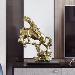 American Riding Cowboy Resin Statue – Home, Office & Living Room Decoration