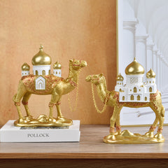 Classical Middle Eastern Camel Statue – Resin Home & Office Decoration