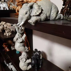 Creative Elephant Resin Ornament – Decorative Figurine for Home, Living Room, and Courtyard