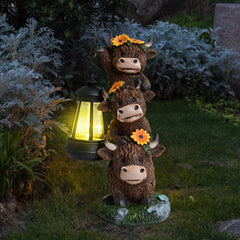 Cute Cow Resin Solar Light – Outdoor Home & Garden Decoration