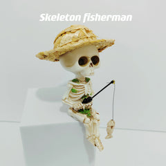 Creative Skull Resin Ornament – Decorative Garden and Fish Tank Figurine