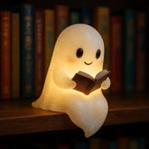 Cute Ghost Resin Desktop Ornament – Creative Night Light Decorative Figurine