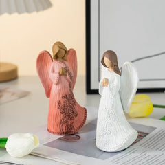 Creative European Blessing Angel Resin Crafts For Home Living Room Tv Cabinet Desktop Decorations Ornaments Crafts