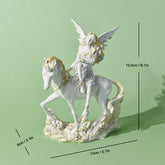 Creative Flower Fairy Resin Candlestick – Angel Wings Table Decoration