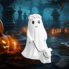 Creative Resin Character Figurine – Cute Dog Walking Style Decorative Desktop Ornament