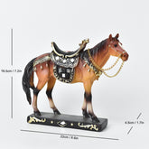 Modern American Resin Horse Sculpture – Light Luxury Home & Living Room Decoration