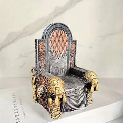 Creative Lion Throne Resin Ornament – Decorative Desktop Figurine