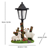 Simulation Sheep & Cow Resin Solar Light – Outdoor Garden & Courtyard Decoration