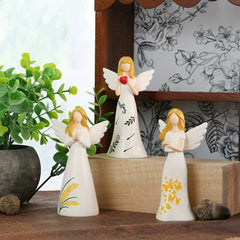 Creative European Love Angel Desktop Ornaments Resin Crafts Christmas Living Room Bookshelf Decoration Statue