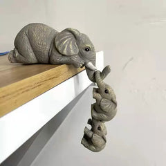 Creative Elephant Resin Ornament – Decorative Figurine for Home, Living Room, and Courtyard