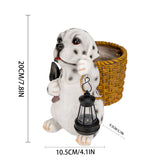 Cute Puppy Resin Solar Light – LED Outdoor Garden & Home Decoration