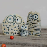 Creative Mini Owl Resin Figurine – Decorative Ornament for Home and Desktop
