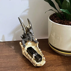 Creative Dragon Boat Sculpture – Resin Desktop Storage Ornament for Home and Office