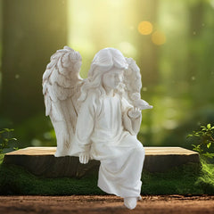 Creative Resin Angel Figurine – Decorative Ornament for Home, Garden, and Desktop