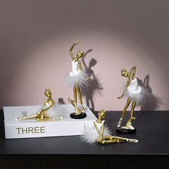 Ballet Dancer Resin Ornament – Desktop & Home Decoration Gift