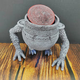 Creative Cauldron Resin Ornament – Decorative Desktop Jar Figurine