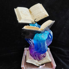 Creative Book-Style Resin Desktop Ornament – Decorative Retro Figurine