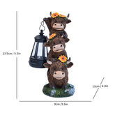 Cute Cow Resin Solar Light – Outdoor Home & Garden Decoration
