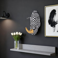 Mosaic Antelope, Rhino & Elephant Resin Wall Sculpture – Home Decoration