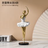 Ballet Dance Resin Sculpture – Decorative Ornament for Home, Office & Gift