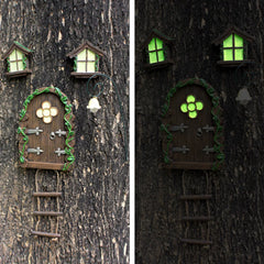 Luminous Elf Resin Pendant – Decorative Tree Ornament for Garden and Courtyard