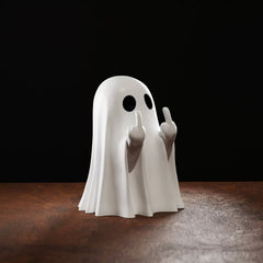 Creative Cute Ghost Desktop Ornament – Resin Figurine for Home and Office Decoration
