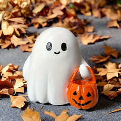 Creative Cute Ghost Resin Ornament – Decorative Desktop Figurine