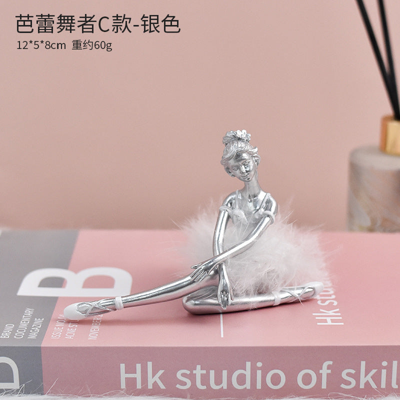 Ballet Dancer Resin Ornament – Desktop & Home Decoration Gift