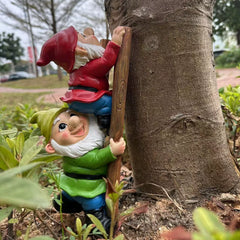 Creative Elf Resin Statue – Decorative Tree Ornament for Garden and Courtyard