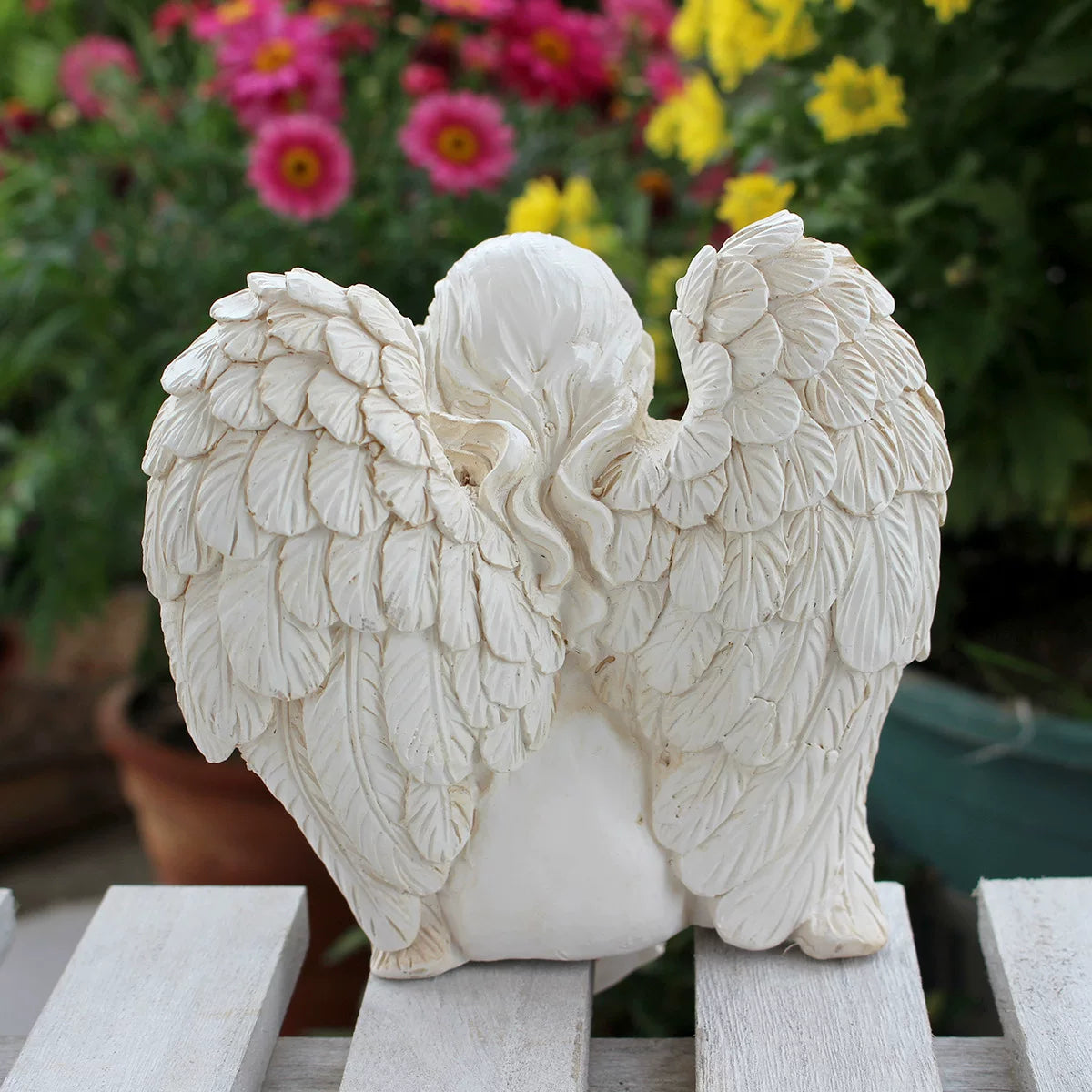 Creative Resin Angel Figurine – Decorative Ornament for Home, Garden, and Desktop
