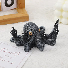 Abstract Octopus Resin Ornament – Decorative Desktop Figurine for Home and Office