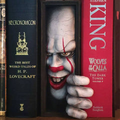 Creative Bookshelf Resin Figurine – Decorative Desktop Ornament