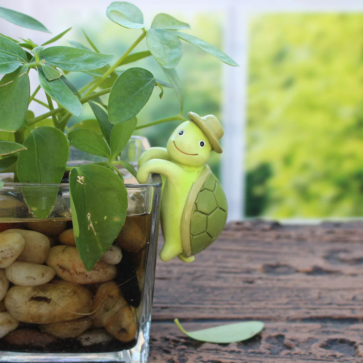 Creative Turtle Resin Flowerpot Pendant – Decorative Ornament for Garden, Office, and Desktop