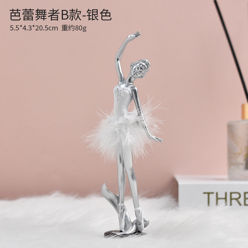 Ballet Dancer Resin Ornament – Desktop & Home Decoration Gift