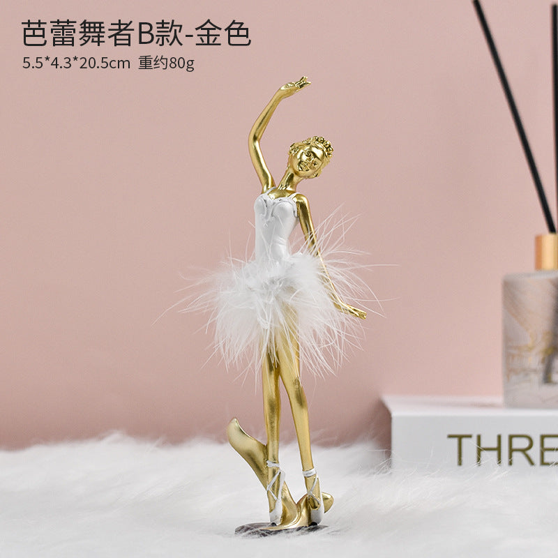 Ballet Dancer Resin Ornament – Desktop & Home Decoration Gift