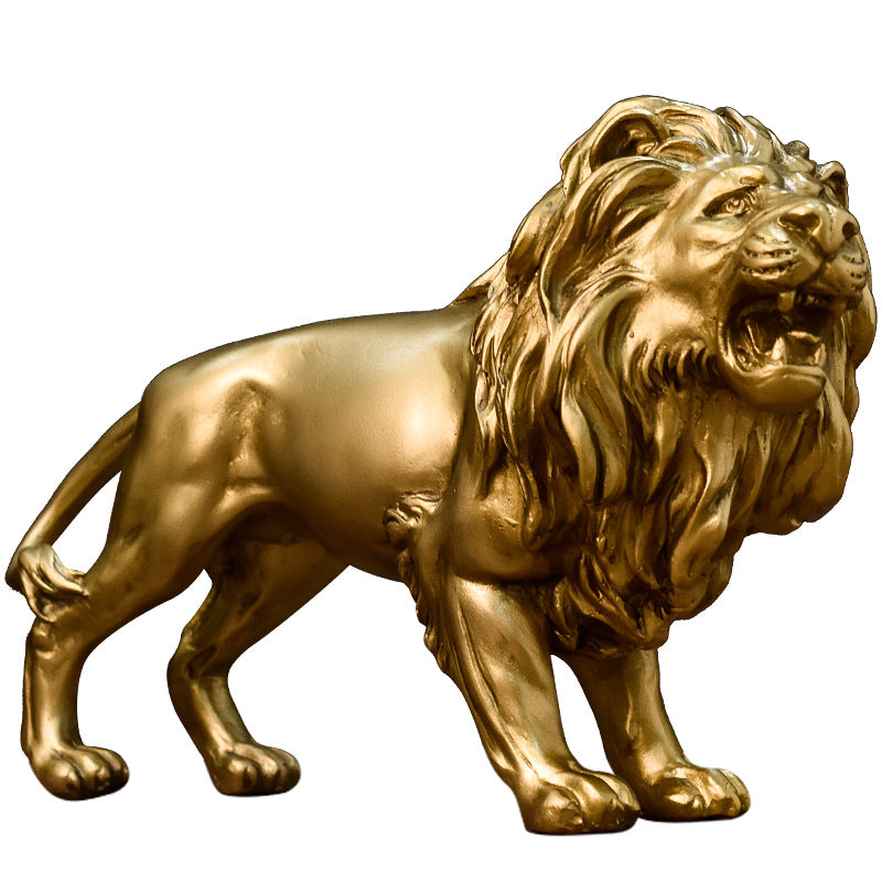 American Rustic Wolf Resin Sculpture – Home, Living Room & Wine Cabinet Decoration