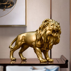 American Rustic Wolf Resin Sculpture – Home, Living Room & Wine Cabinet Decoration