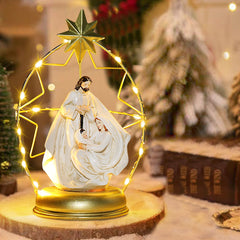 Classical Gassho Figure Ornament – 22cm Resin Interior Decoration