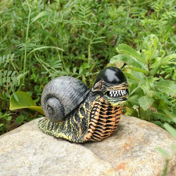 Creative Monster Snail Resin Ornament – Decorative Desktop Figurine