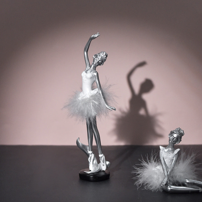 Ballet Dancer Resin Ornament – Desktop & Home Decoration Gift