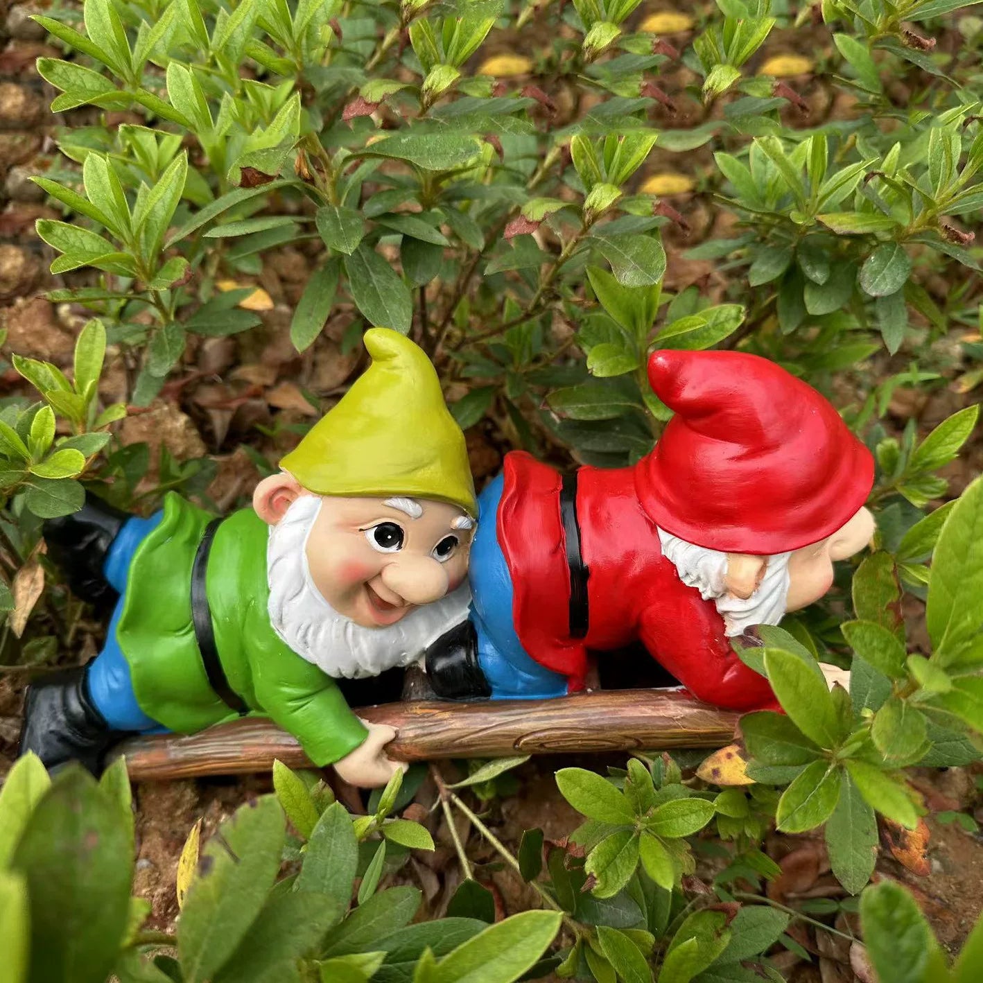 Creative Elf Resin Statue – Decorative Tree Ornament for Garden and Courtyard