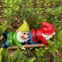 Creative Elf Resin Statue – Decorative Tree Ornament for Garden and Courtyard