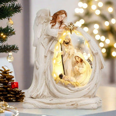 Christmas Resin Holy Family Ornament – Holiday Decoration for Home