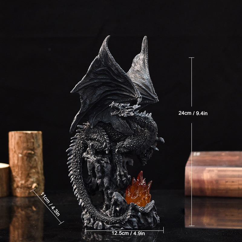 European & American Dragon Resin Candlestick – Desktop, Office & Halloween Decoration