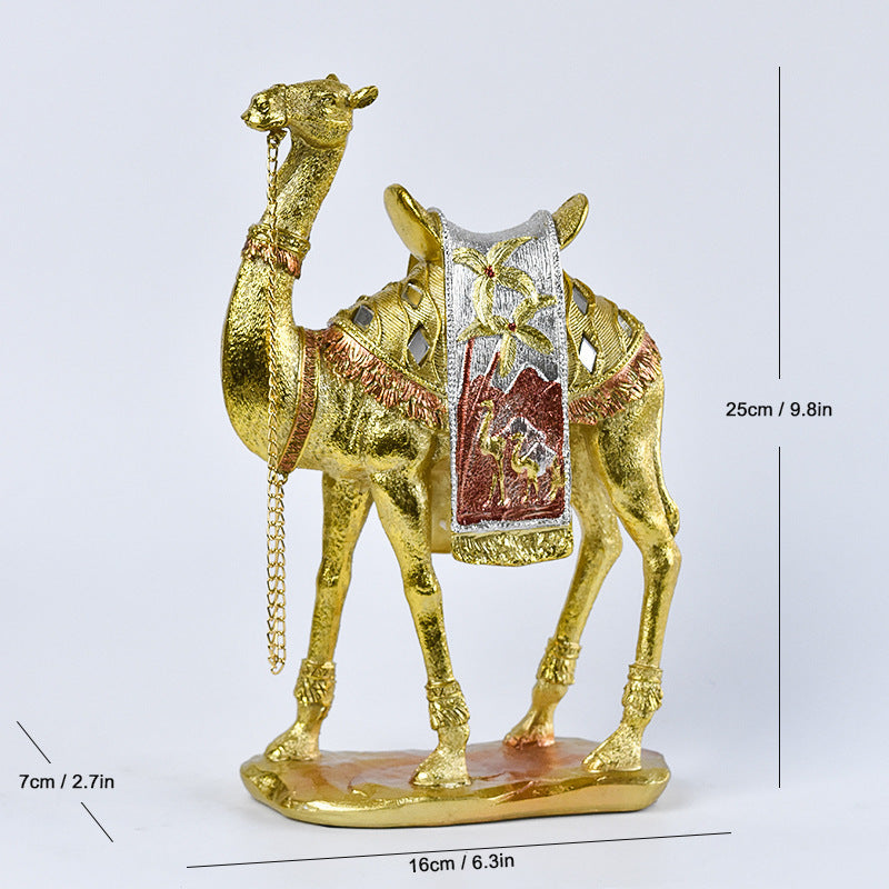 Classical Middle Eastern Camel Statue – Resin Home & Office Decoration