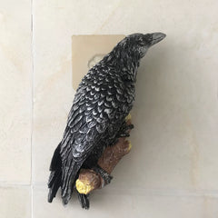 Creative Crow Resin Ornament – Decorative Wall and Garden Hanging